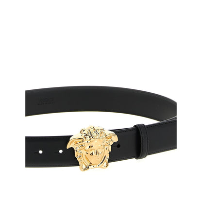 Versace Black Calfskin Regular Belt