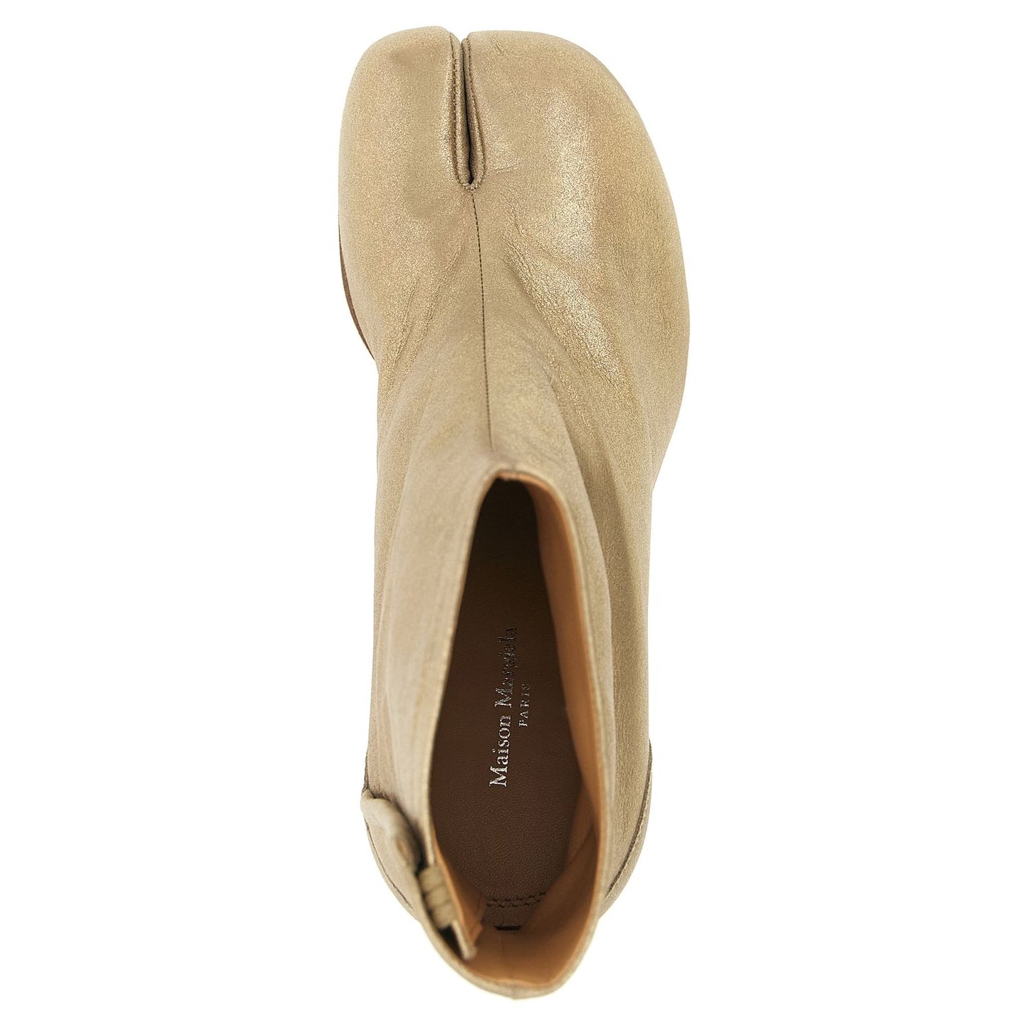 Maison Margiela Gold Cashmere Ankle Boots