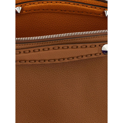 Fendi Brown Calfskin Handbag