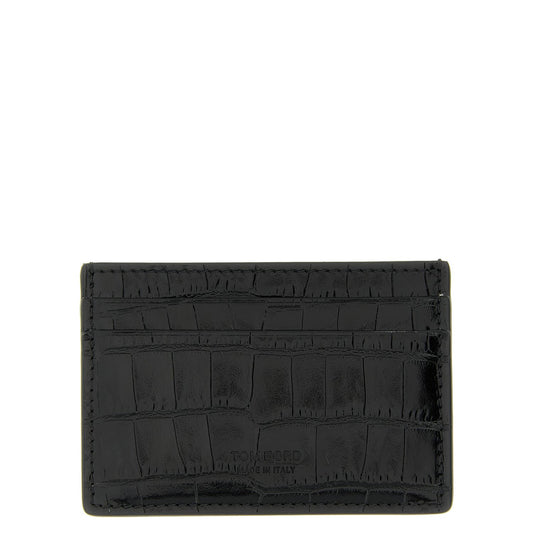 Tom Ford Black Calfskin Cardholder