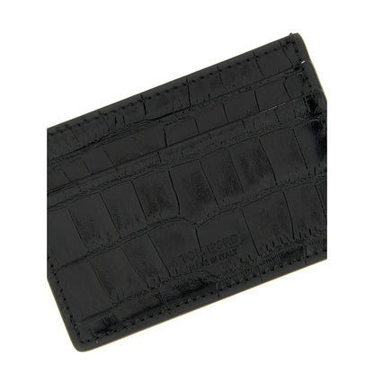 Tom Ford Black Calfskin Cardholder
