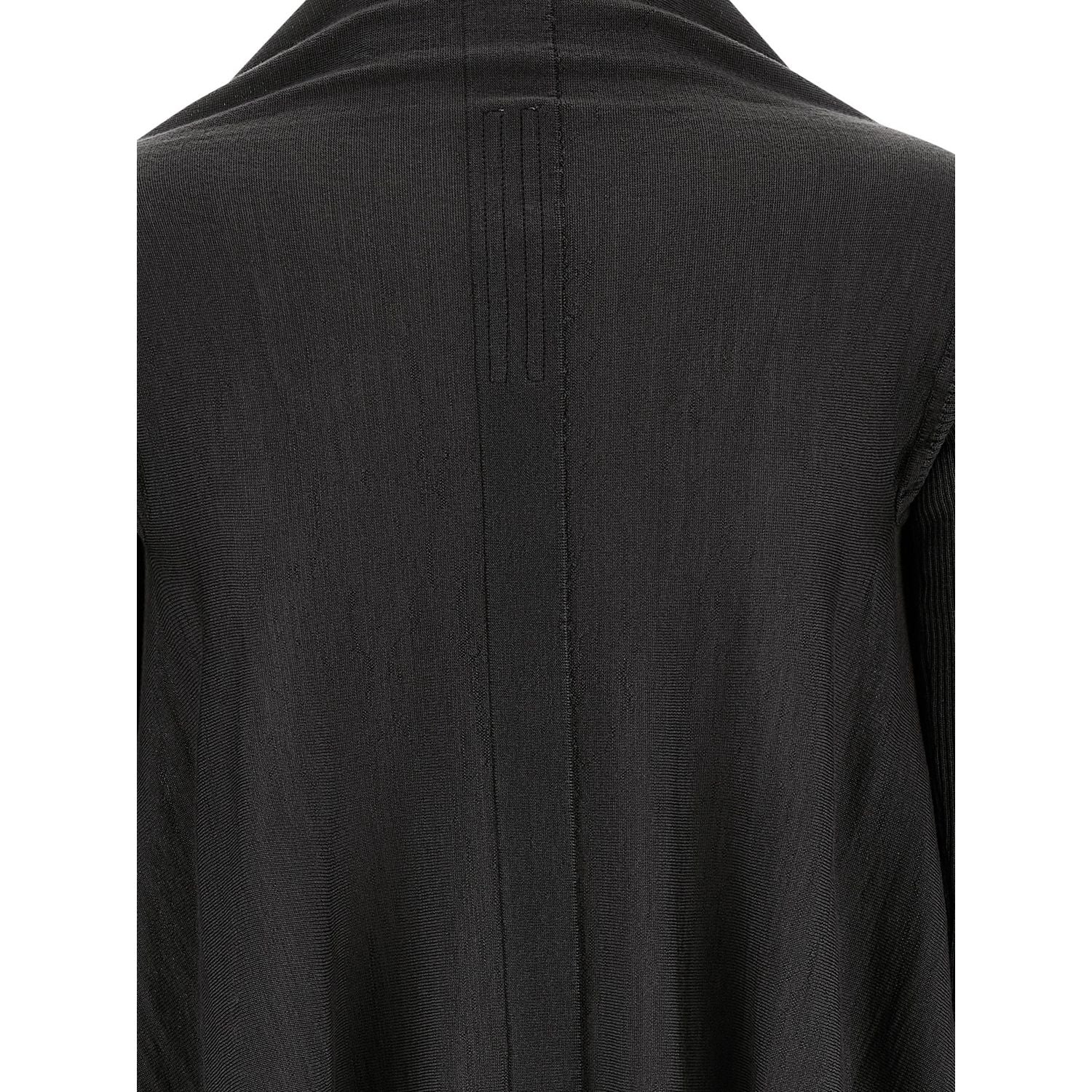 Rick Owens Black Wool Cardigan