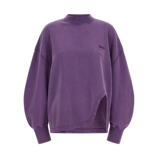 The Attico Purple Cotton Sweatshirt