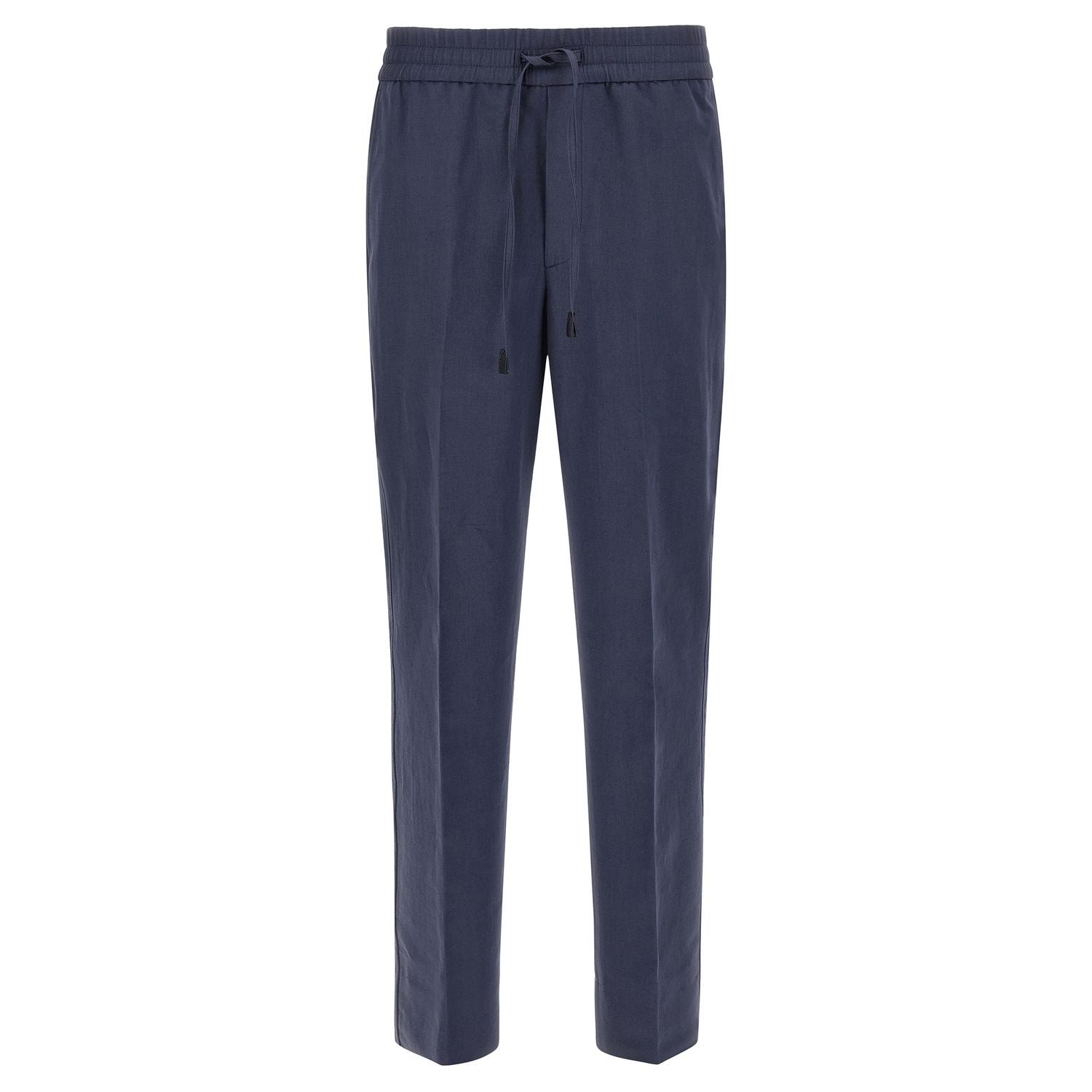 Brioni Blue Linen Casual Pants