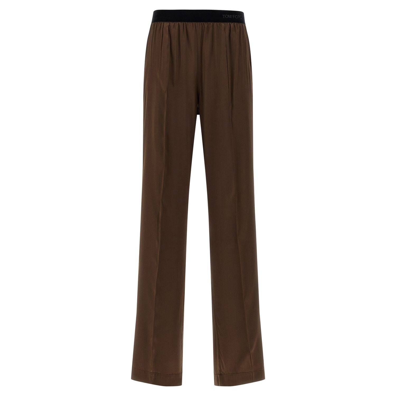 Tom Ford Brown Silk Casual Pants
