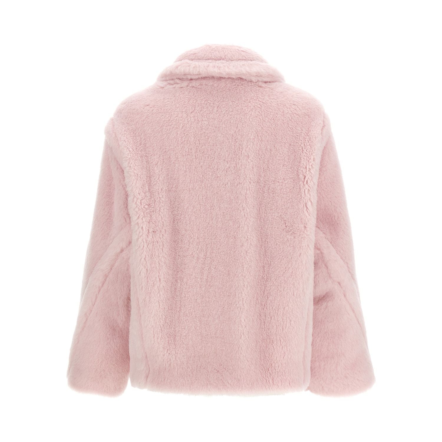 Max Mara Multicolor Alpaca Leather Coat