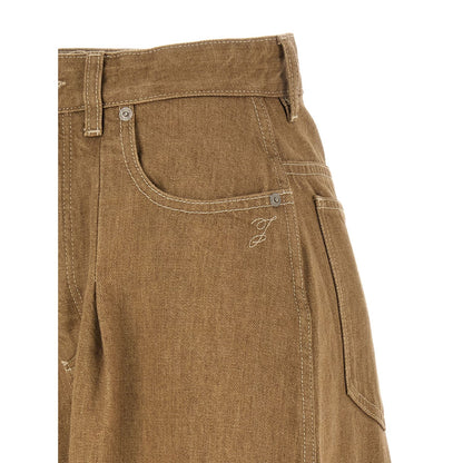 Jacquemus Beige Cotton Jeans Denim