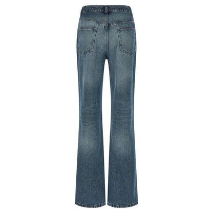 A.P.C. Blue Cotton Flared Jeans