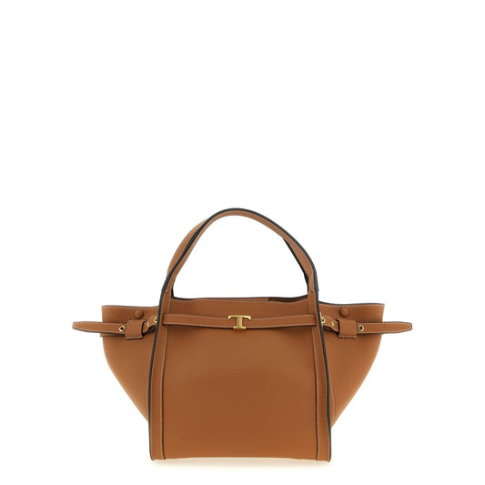 Tod's Brown Calfskin Tote Bag