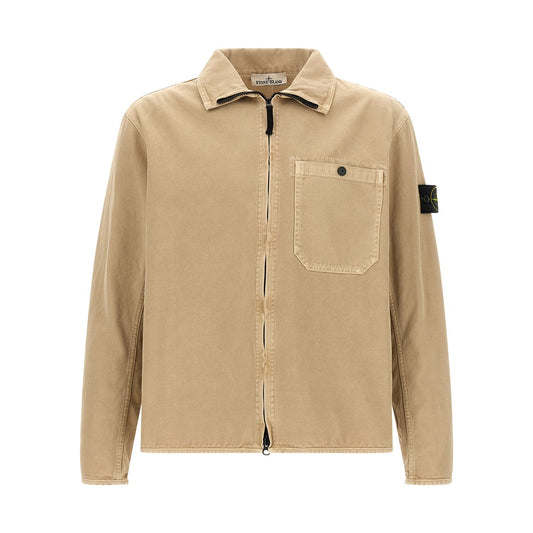 Stone Island Beige Cotton Blouse