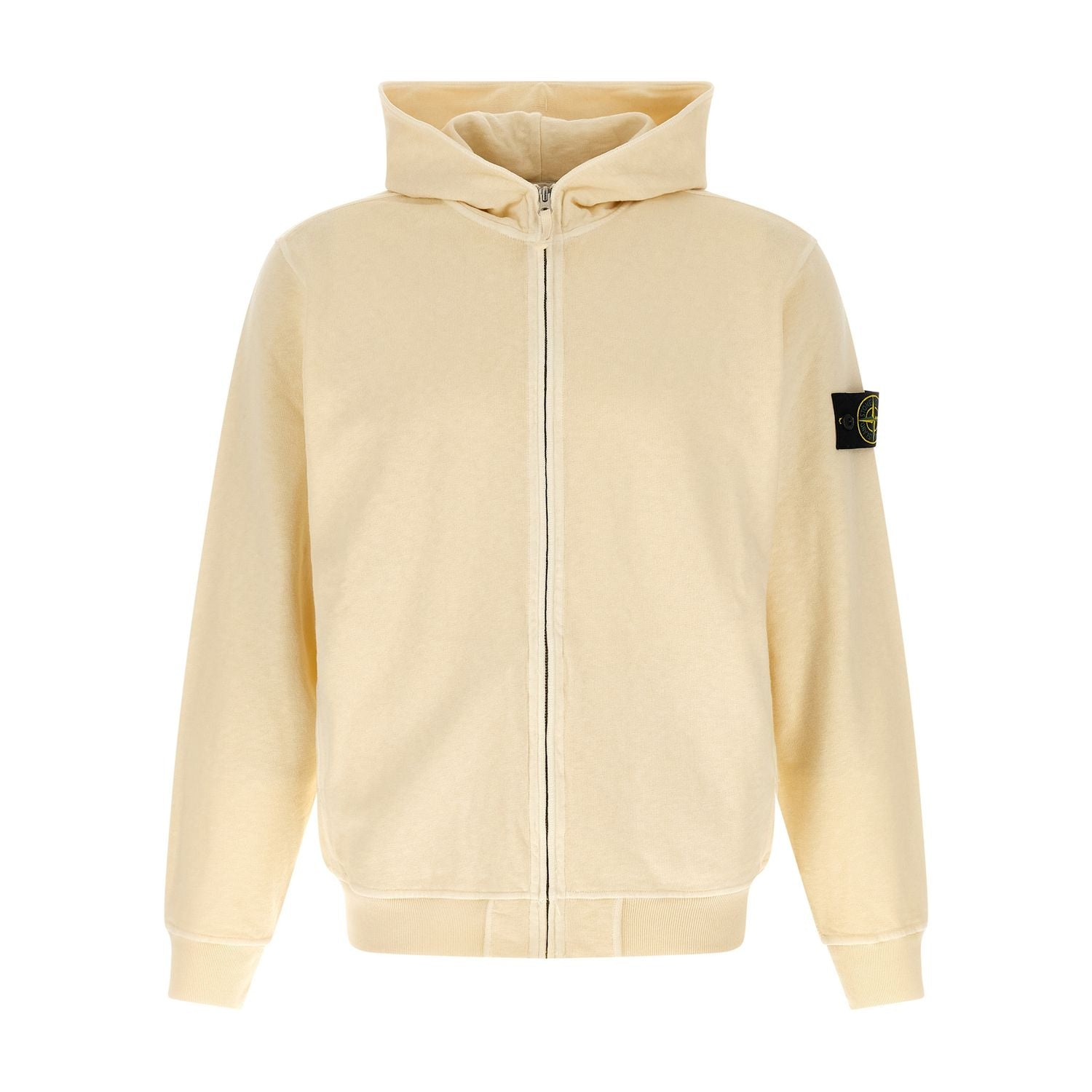 Stone Island Beige Cotton Sweatshirt