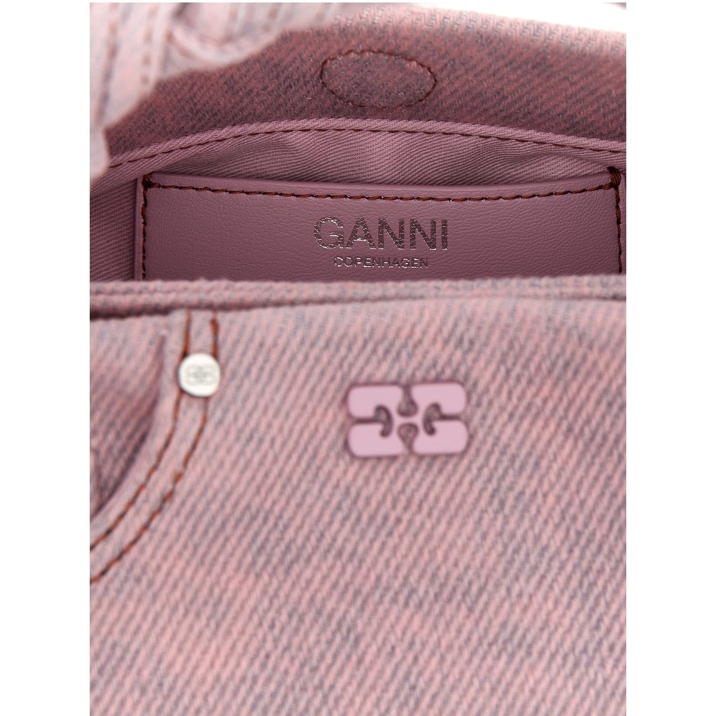 Ganni Multicolor Organic Cotton Handbag