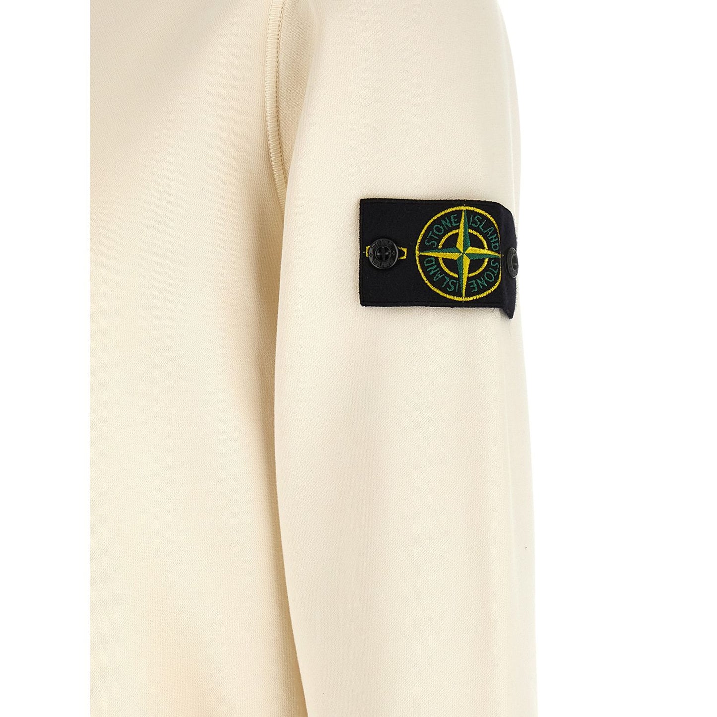 Stone Island Beige Cotton Sweatshirt