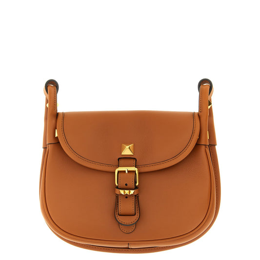 Valentino Garavani Brown Calfskin Shoulder Bag