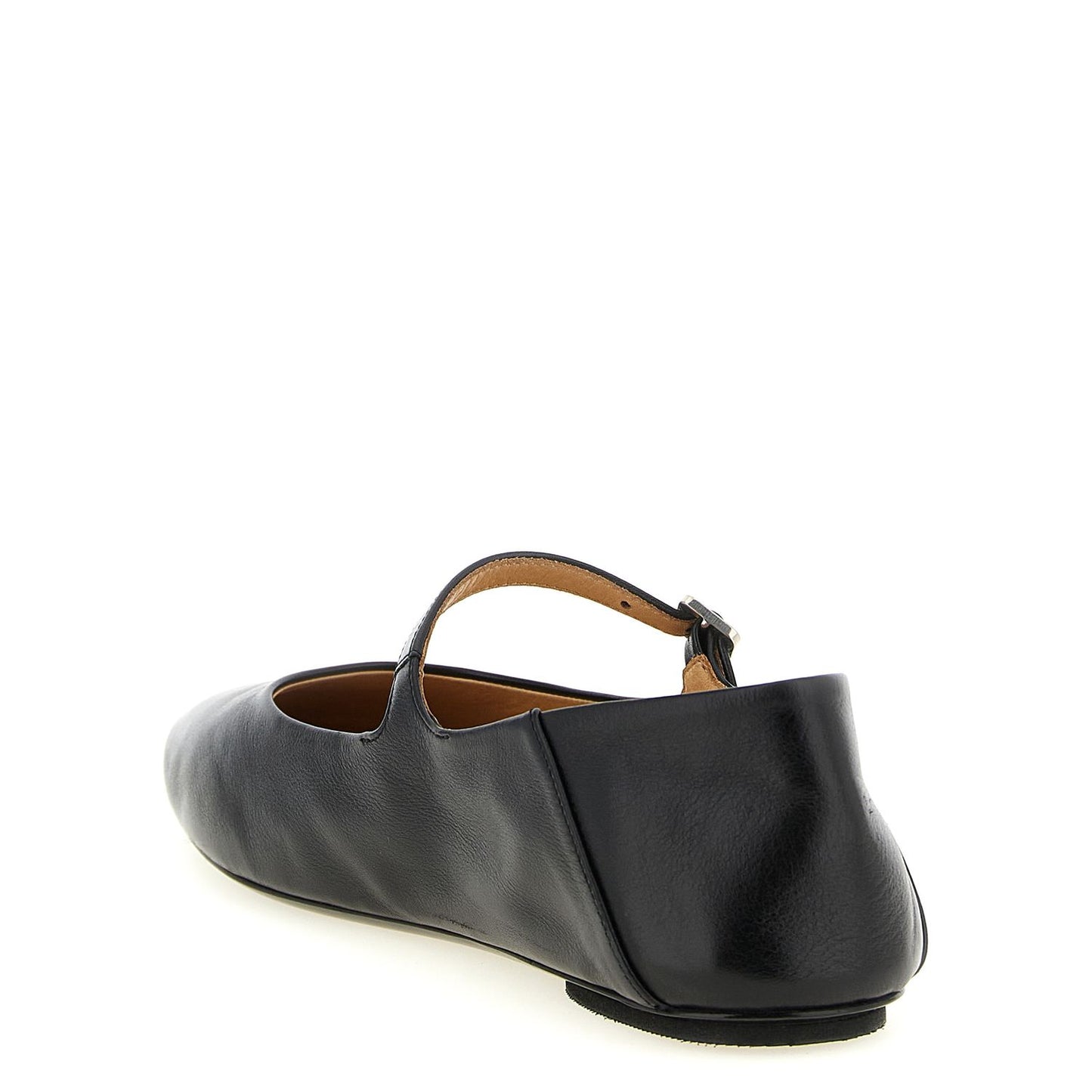 Marsell Black Calfskin Ballet Flats