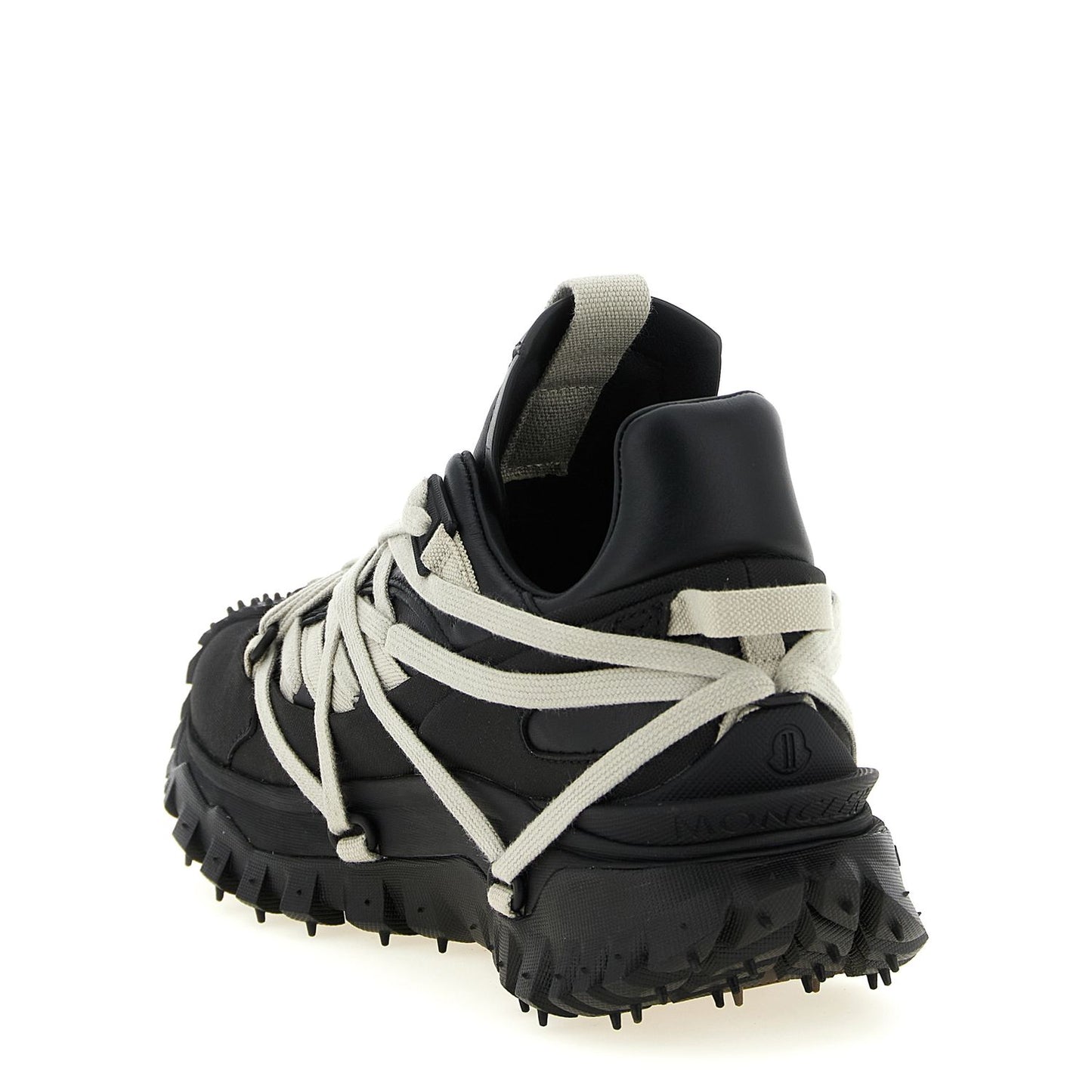 Rick Owens Black Cowhide Athletic Sneakers