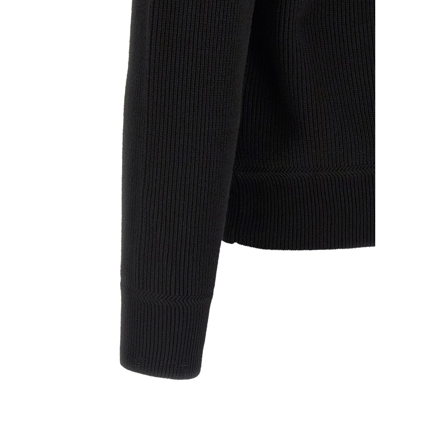 Stone Island Black Cotton Cardigan