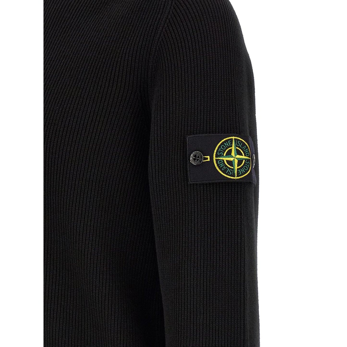 Stone Island Black Cotton Cardigan