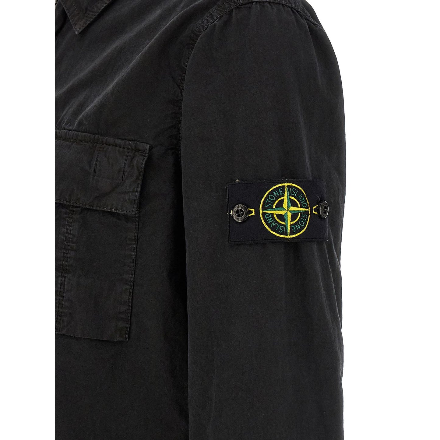 Stone Island Black Cotton Blouse