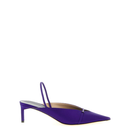 Tom Ford Purple Viscose Mid Heel Pumps
