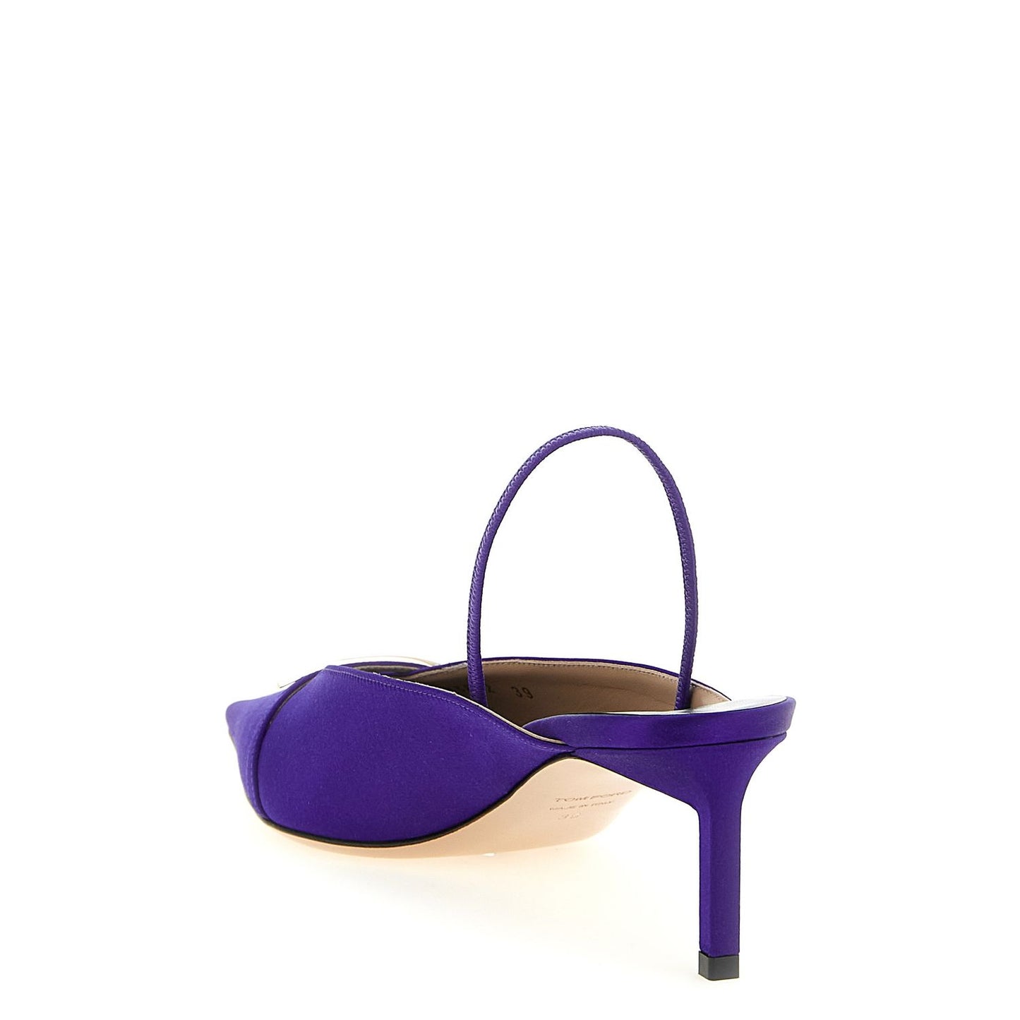 Tom Ford Purple Viscose Mid Heel Pumps
