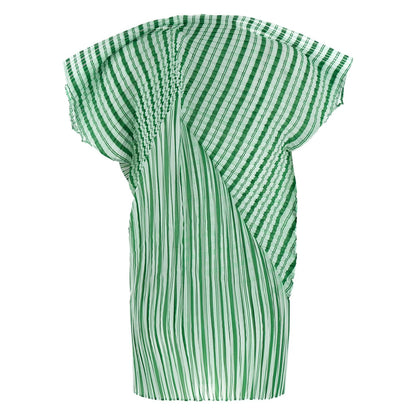 Issey Miyake Bicolor Polyester Pattern Shirt