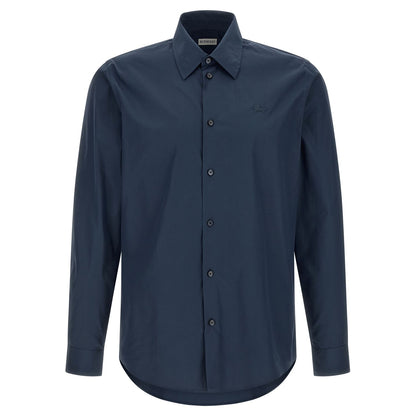 Burberry Blue Cotton Blouse