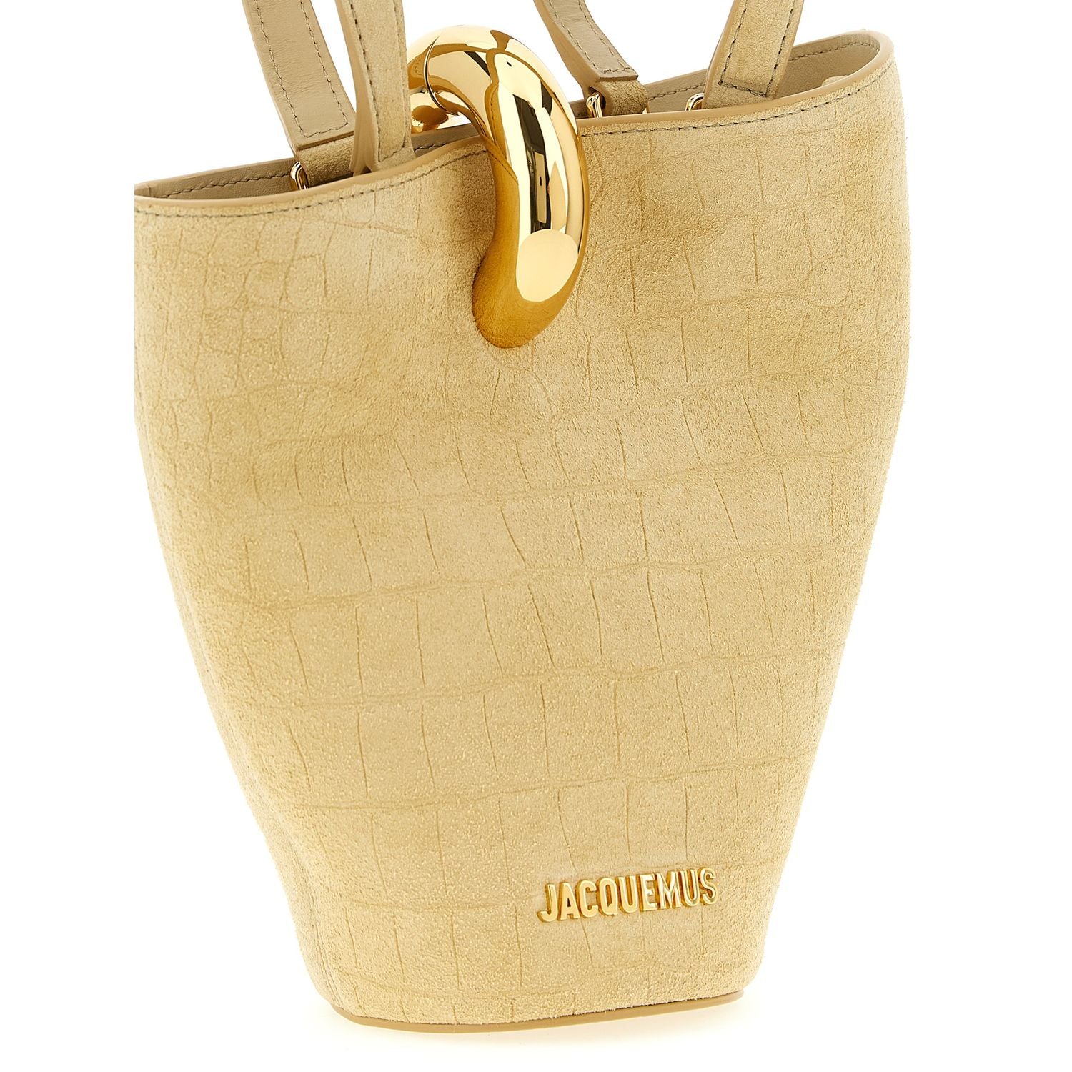 Jacquemus Beige Calfskin Handbag