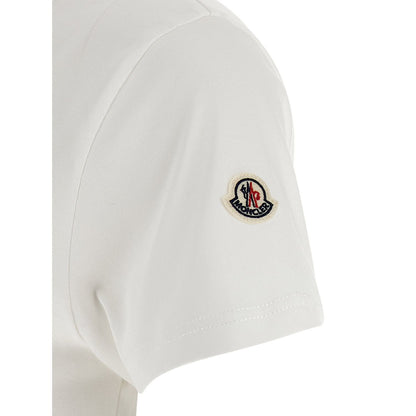 Moncler White Cotton T-Shirt