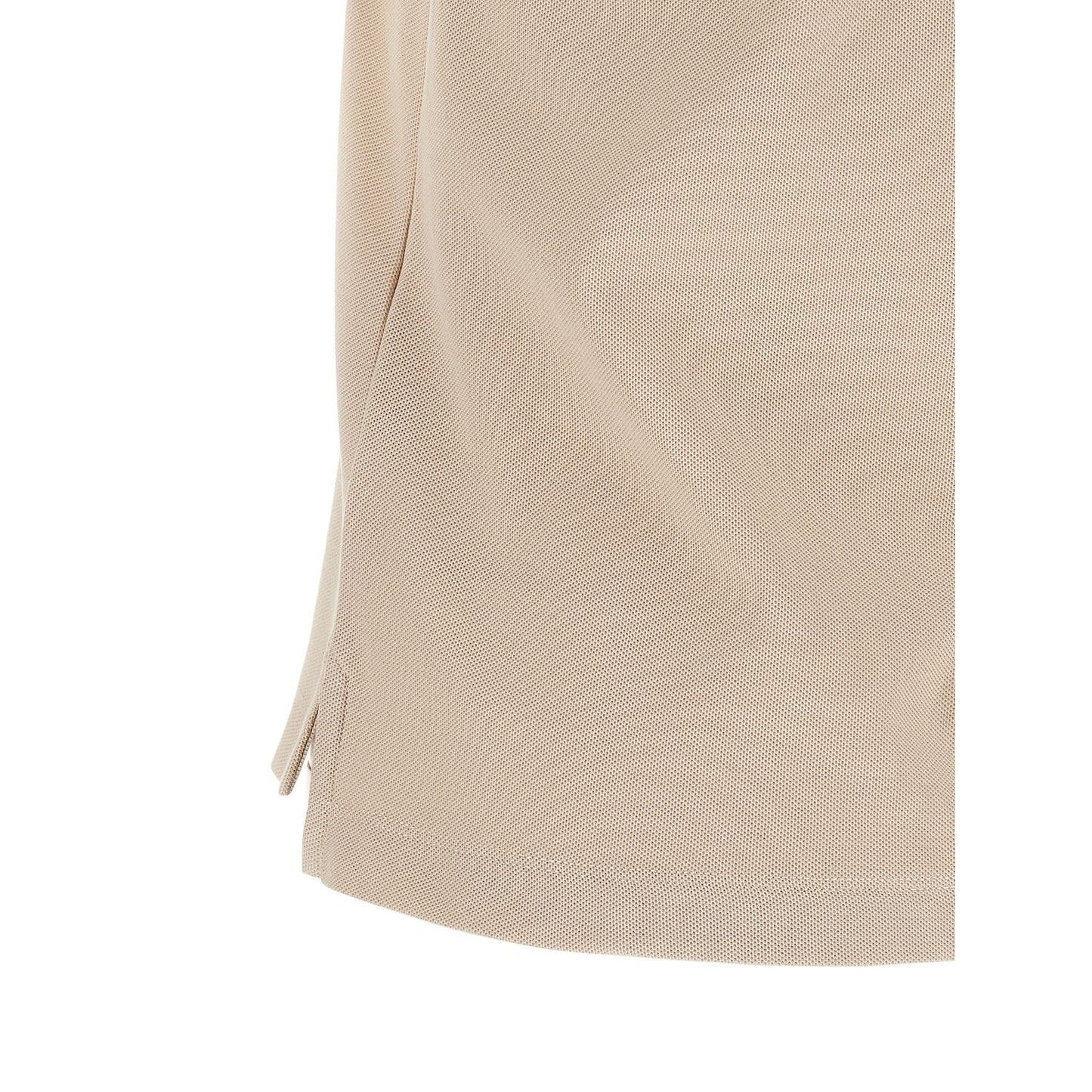 Moncler Beige Cotton Polo Shirt