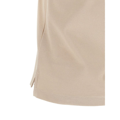 Moncler Beige Cotton Polo Shirt