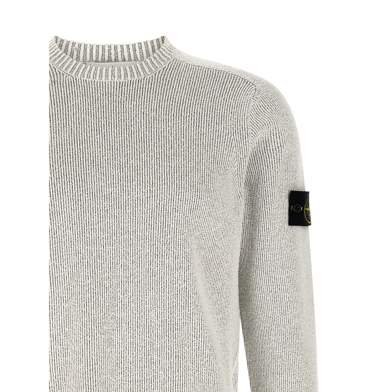 Stone Island Gray Cotton Cardigan