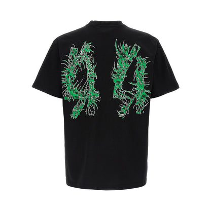 44 Label Group Black Cotton T-Shirt
