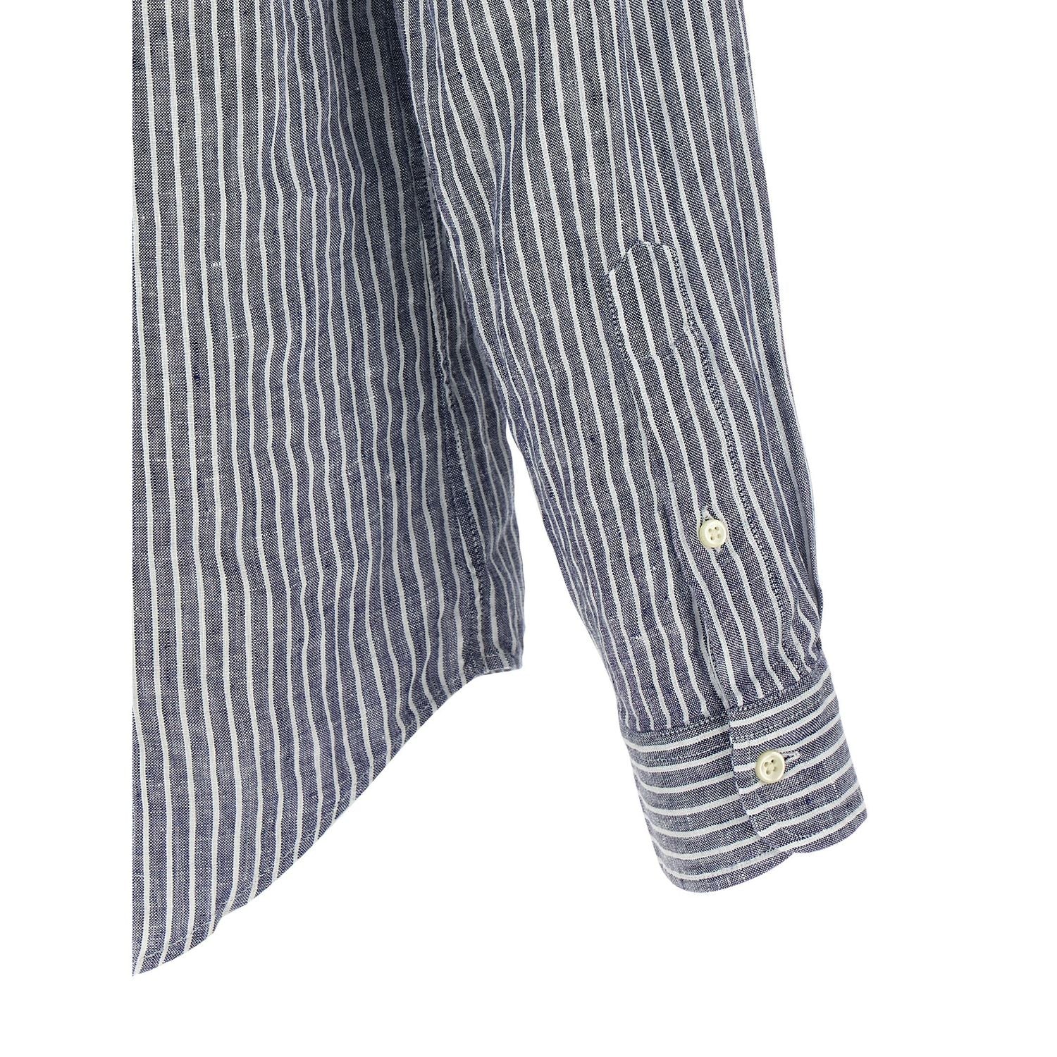 Polo Ralph Lauren Blue Linen Blouse