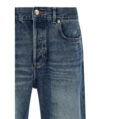 A.P.C. Blue Cotton Straight-Leg Jeans