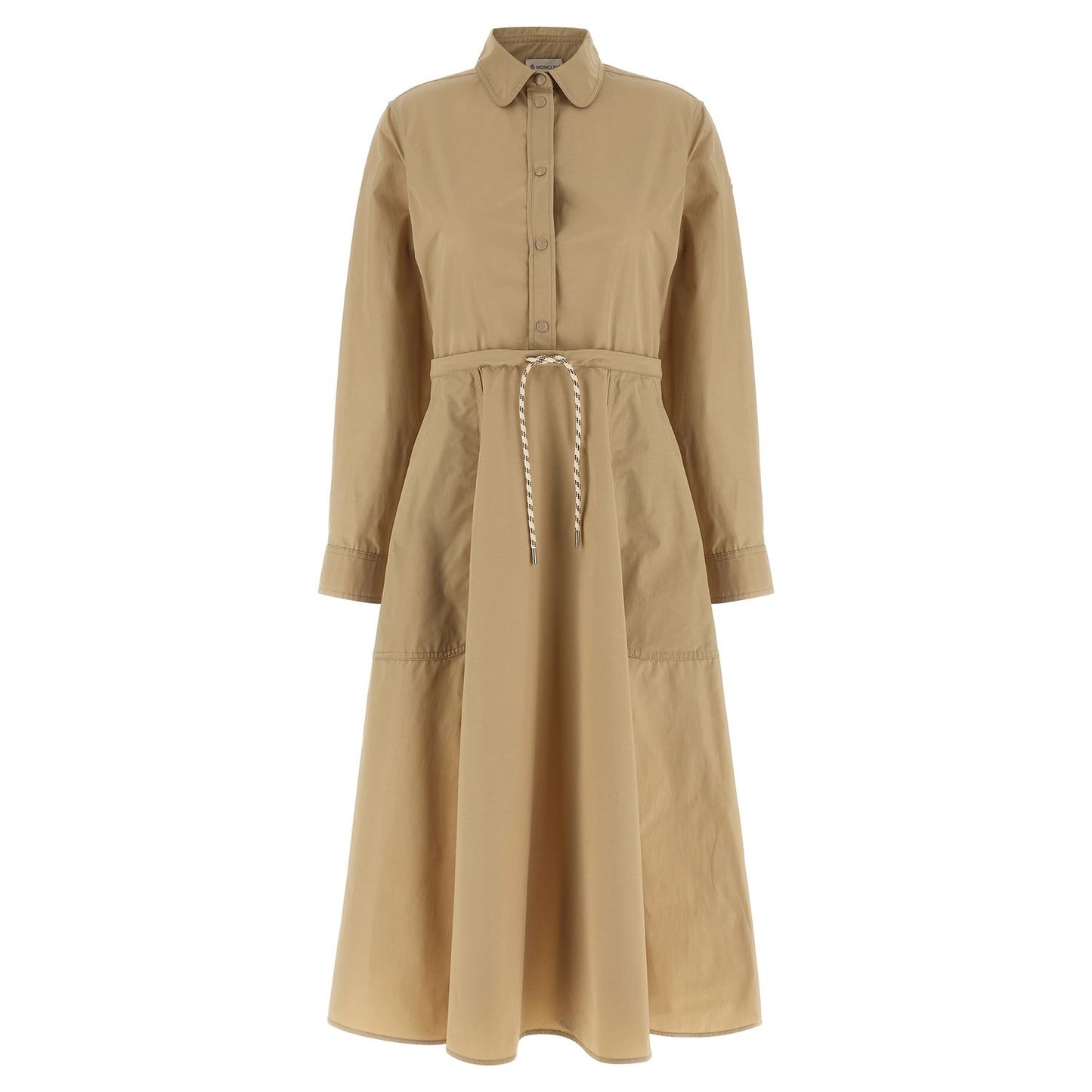 Moncler Beige Polyester Long Dress