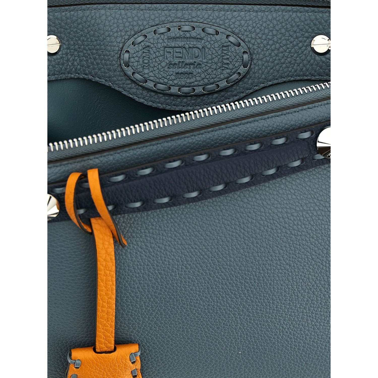 Fendi Blue Calfskin Handbag