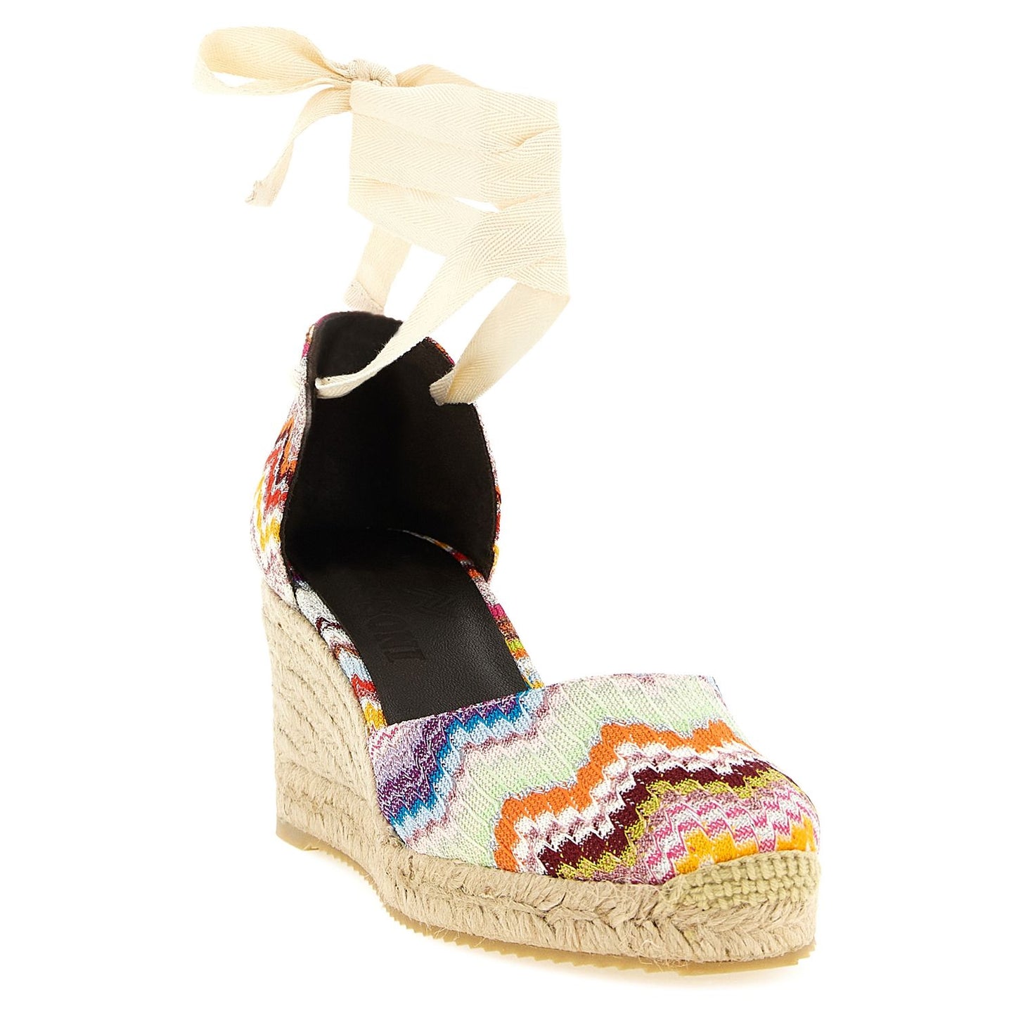 Missoni Multicolor Cowhide Wedge Sandals