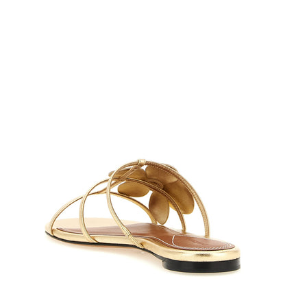 Zimmermann Gold Leather Slides