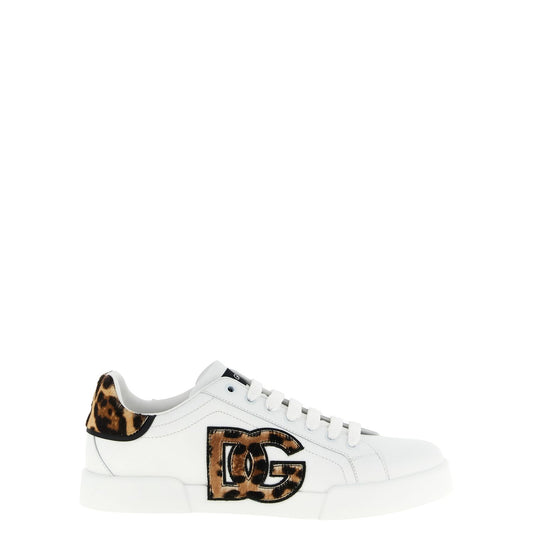 Dolce & Gabbana Brown Calfskin Low Top Sneakers