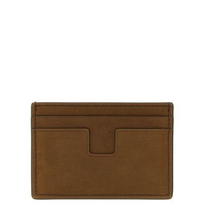 Tom Ford Brown Calfskin Cardholder