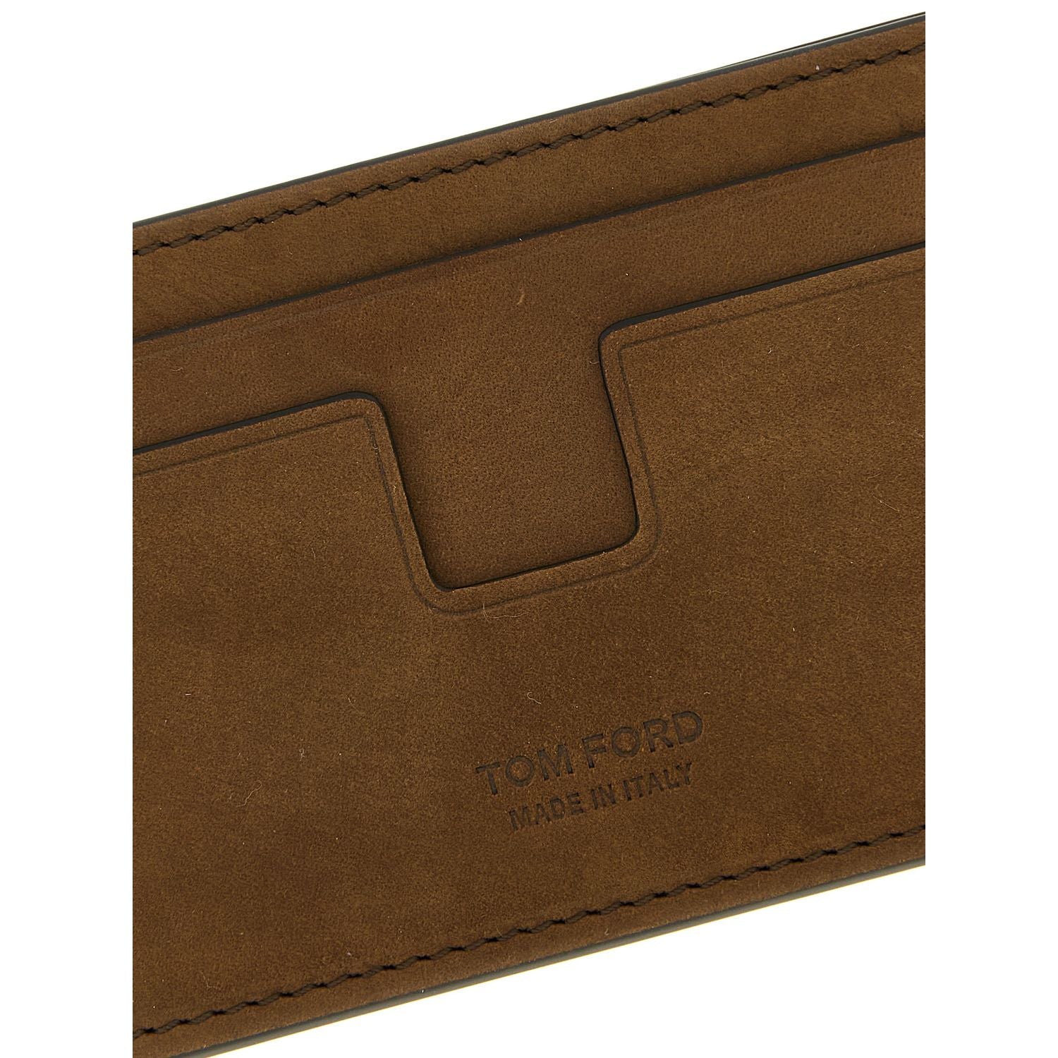 Tom Ford Brown Calfskin Cardholder
