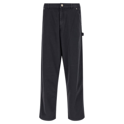 Moncler Blue Cotton Cargo Pants