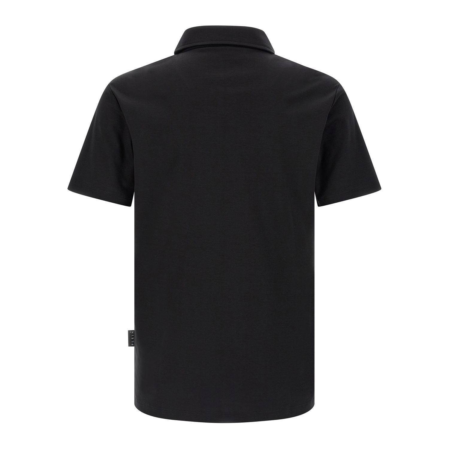 Philipp Plein Black Cotton Polo Shirt