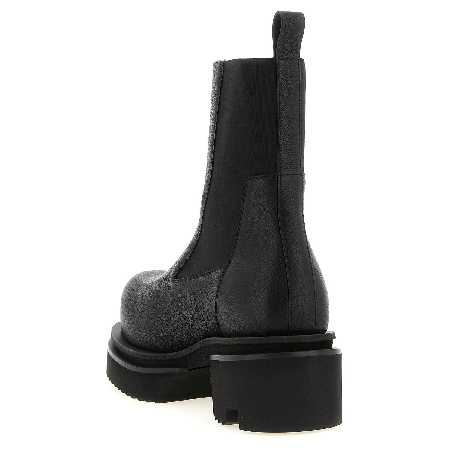 Rick Owens Black Goatskin Ankle Boots