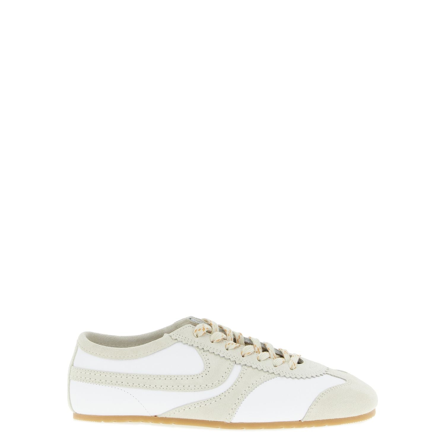 Dries Van Noten Beige Cowhide Low Top Sneakers