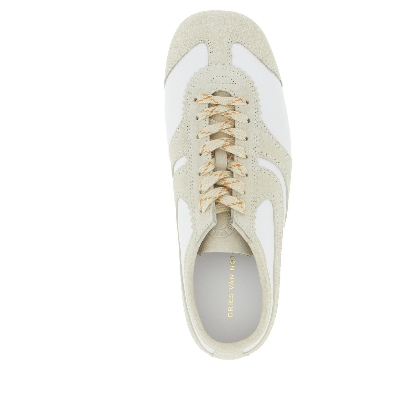 Dries Van Noten Beige Cowhide Low Top Sneakers