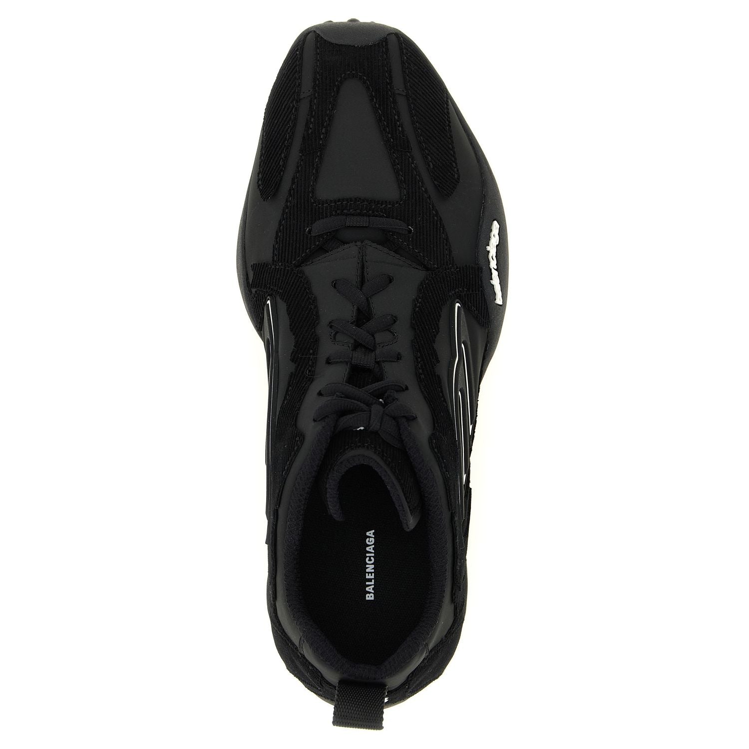Balenciaga Black Polyester Athletic Sneakers