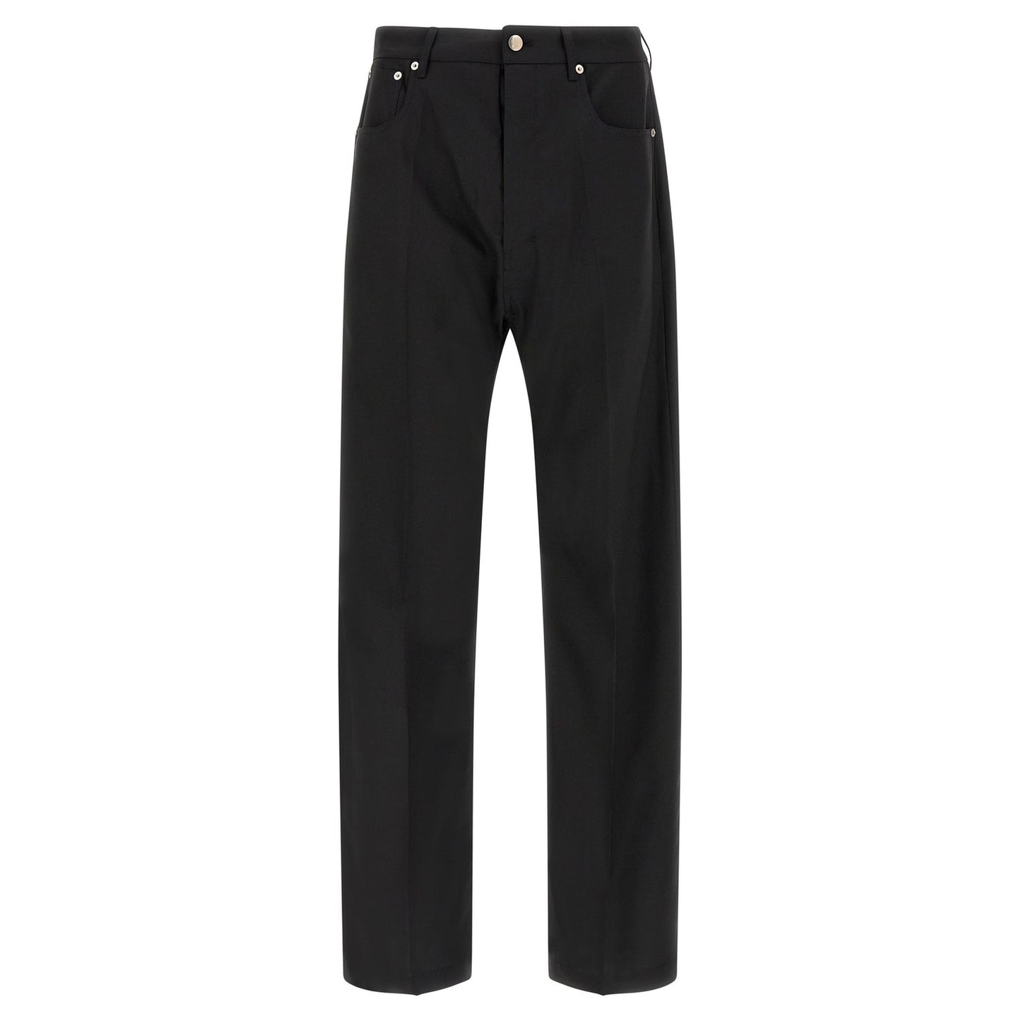 Rick Owens Black Wool Jeans Denim
