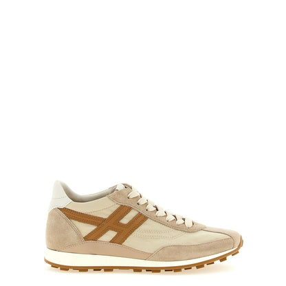 Hogan Beige Polyamide Athletic Sneakers
